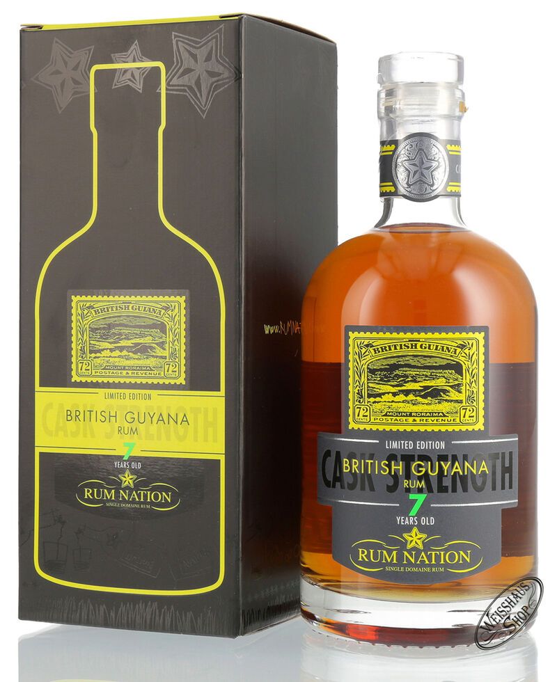 Rum Nation British Guyana 7 YO Cask Strength Rum 59% vol. 0,70l Rum Nation British Guyana 7 YO Cask Strength Rum 59% vol. 0,70l