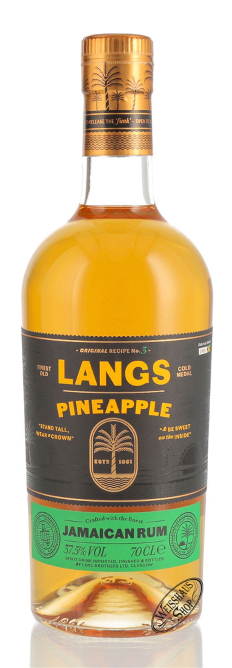 Langs Pineapple Infused Jamaican Rum 37,5% vol. 0,70l Langs Pineapple Infused Jamaican Rum 37,5% vol. 0,70l
