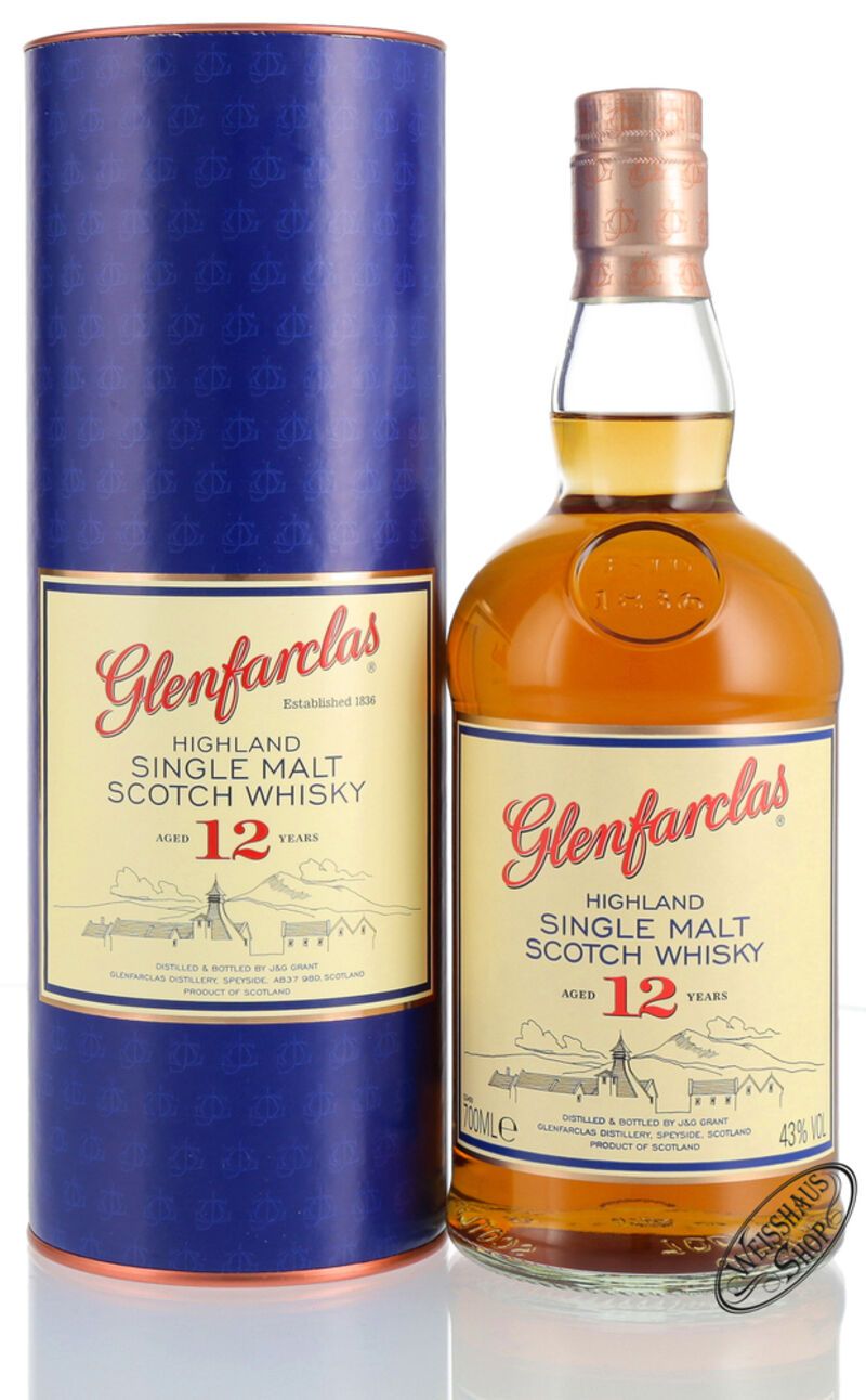 Glenfarclas 12 YO Single Malt Whisky 43% vol. 0,70l Glenfarclas 12 YO Single Malt Whisky 43% vol. 0,70l