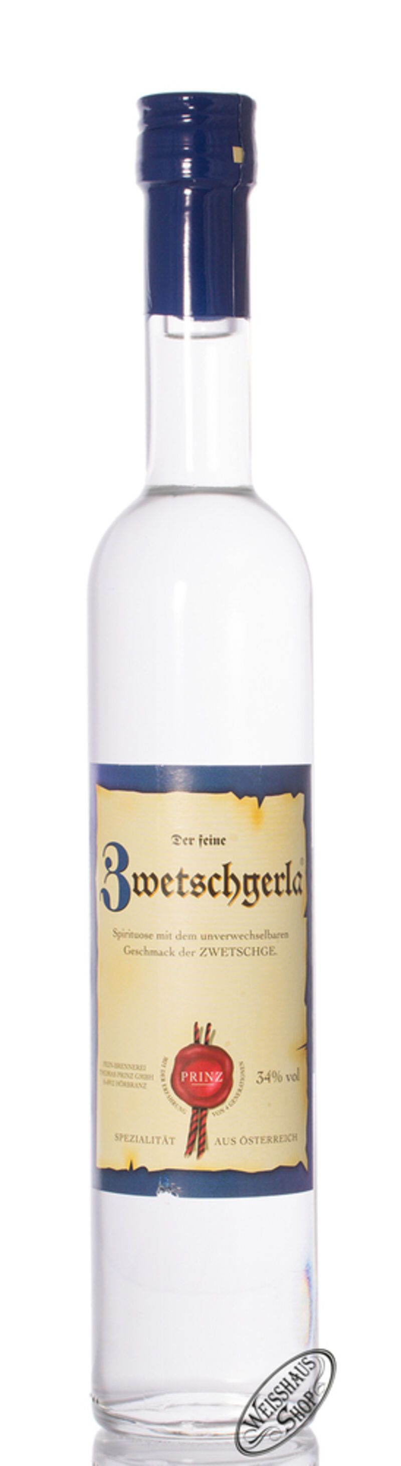 Prinz Zwetschgerla 34% vol. 0,50l