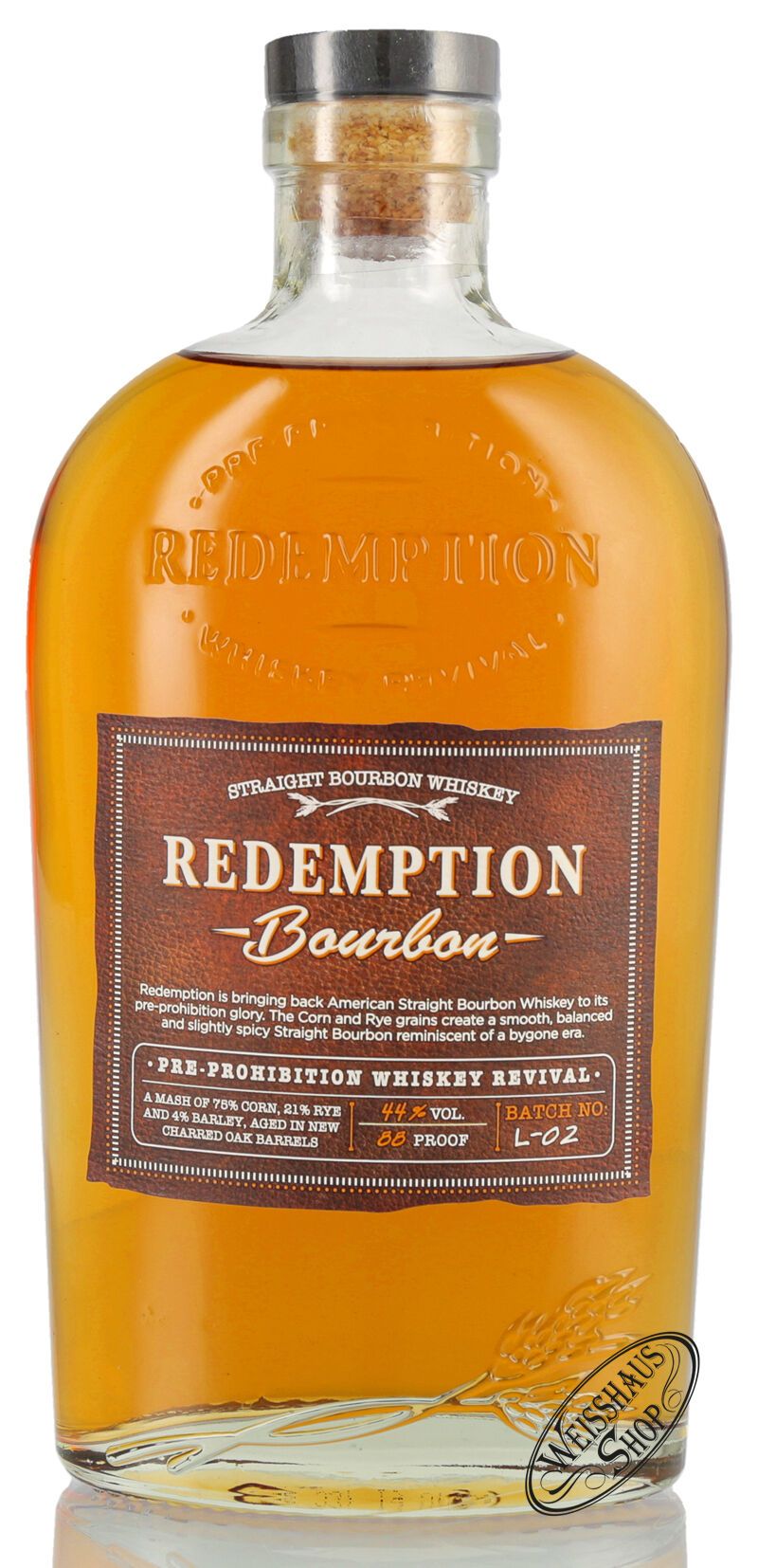 Redemption Straight Bourbon Whiskey 44% vol. 0,70l