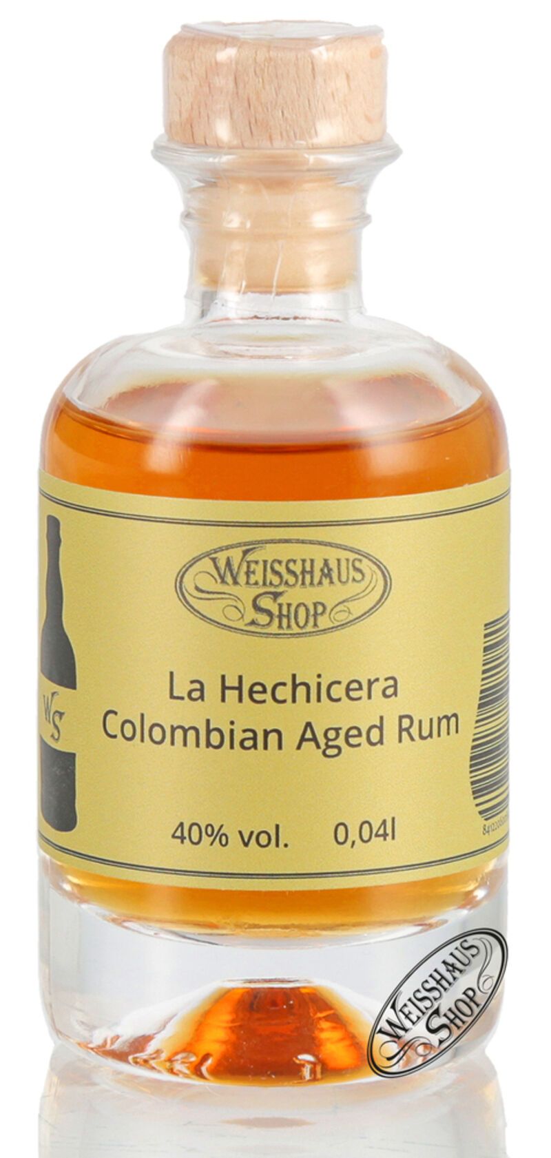 La Hechicera Colombian Aged Rum 40% vol. 0,04l Weisshaus Sample La Hechicera Colombian Aged Rum 40% vol. 0,04l Weisshaus Sample