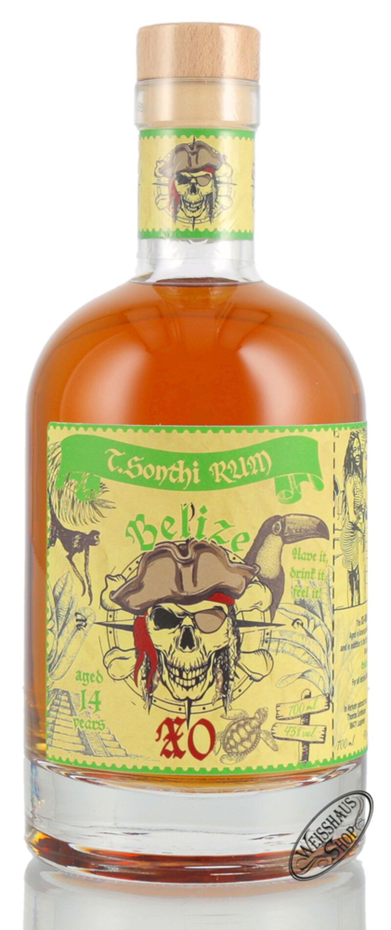 T. Sonthi Belize XO Rum 43% vol. 0,70l