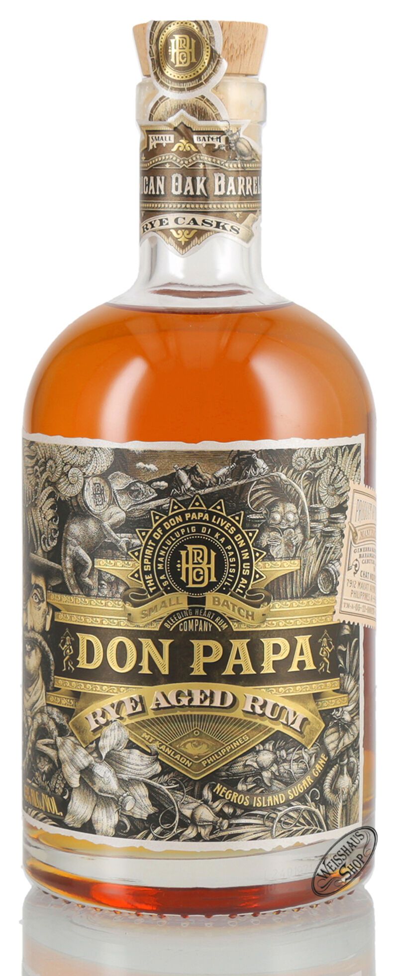 Don Papa Rye Cask Rum 45% vol. 0,70l Don Papa Rye Cask Rum 45% vol. 0,70l