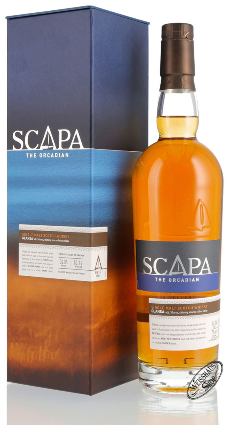 Scapa of Orkney Glansa Whisky 40% vol. 0,70l