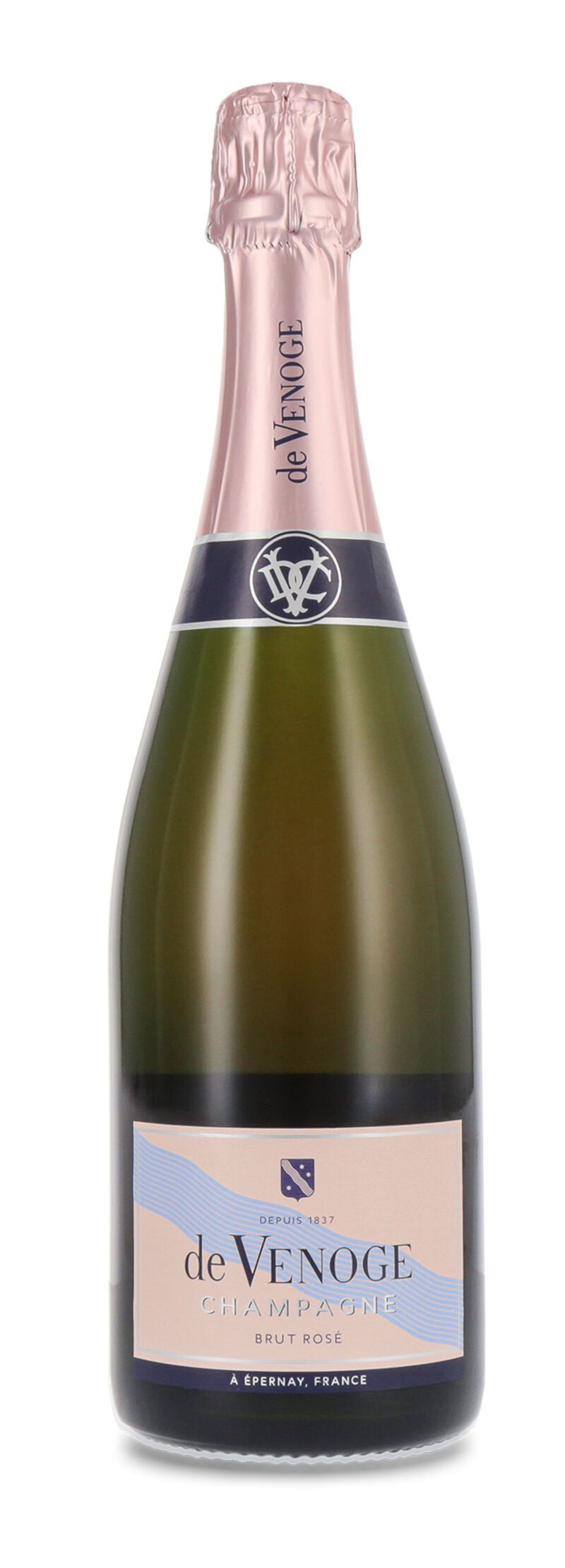 De Venoge Champagner Cordon Bleu Rosé 12% vol. 0,75l Geschenkkarton