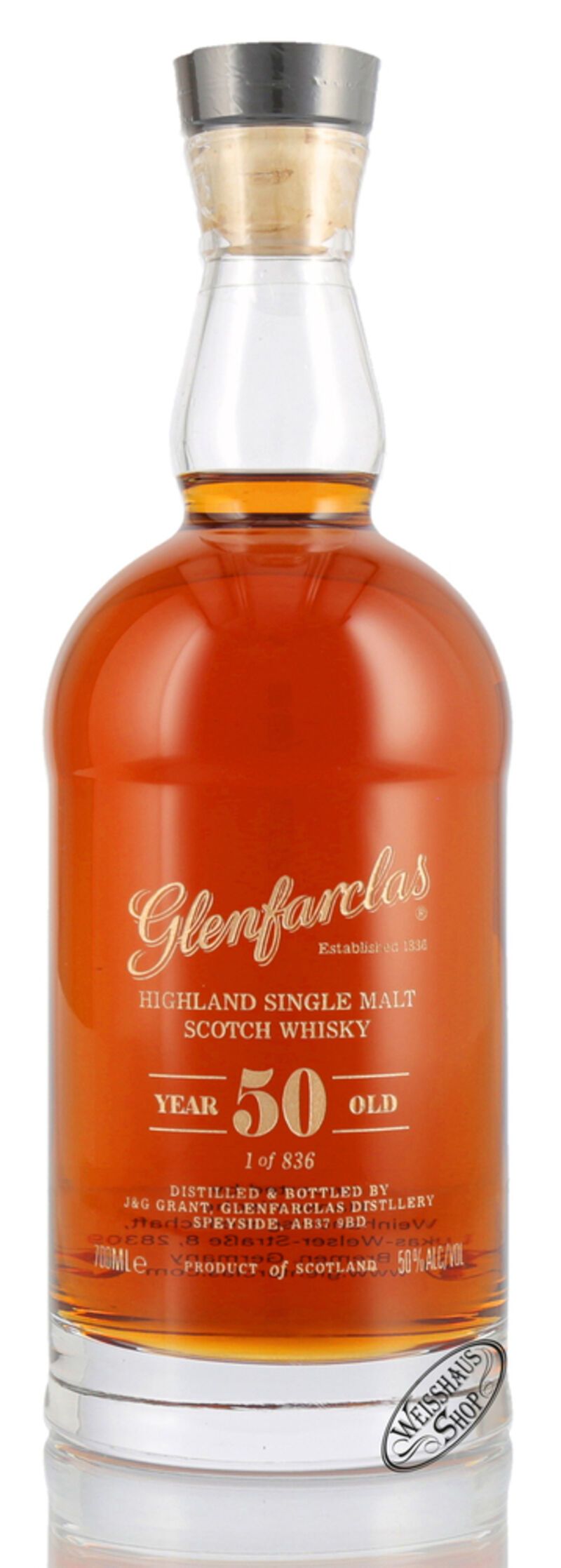 Glenfarclas 50 YO Single Malt Whisky 50% vol. 0,70l Glenfarclas 50 YO Single Malt Whisky 50% vol. 0,70l