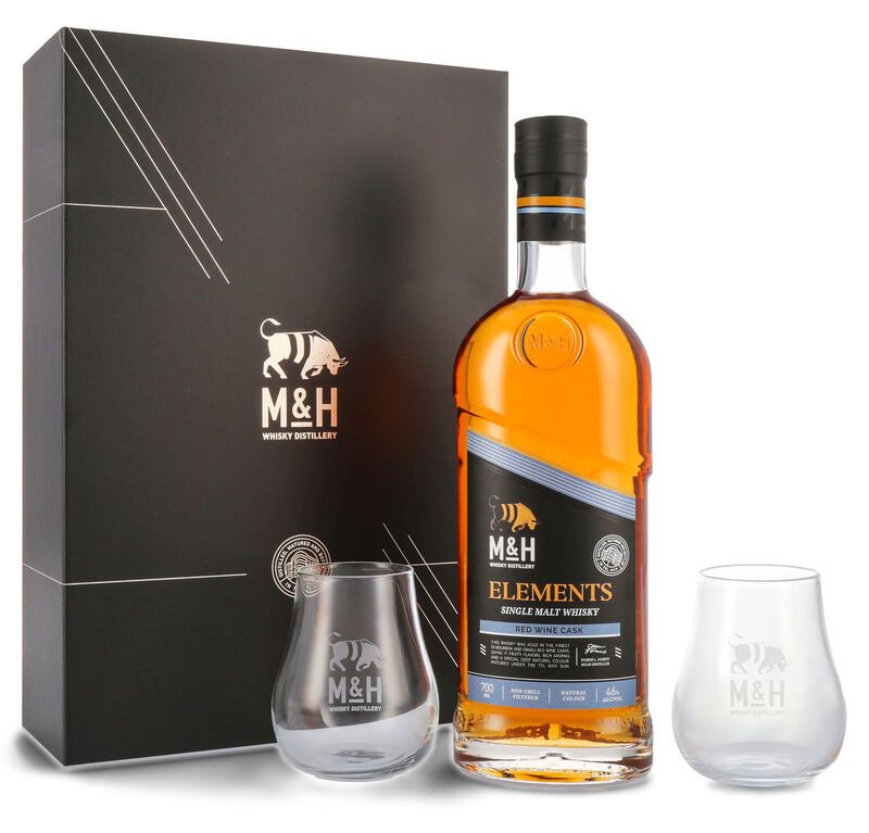 M&H Geschenkbox Elements Redwine Cask 46% vol. 0,70l M&H Geschenkbox Elements Redwine Cask 46% vol. 0,70l