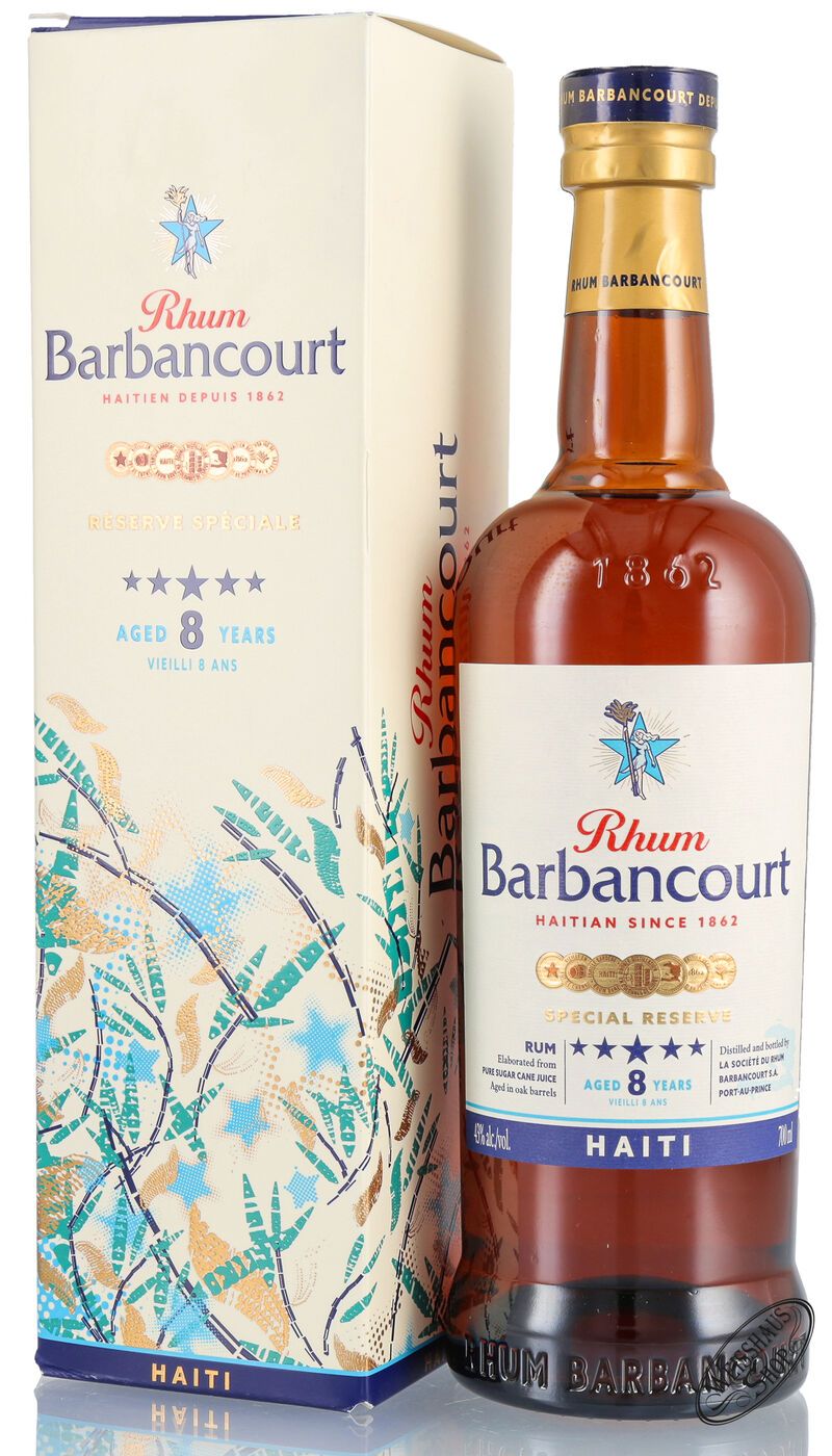 Barbancourt 8 YO Rhum 43% vol. 0,70l