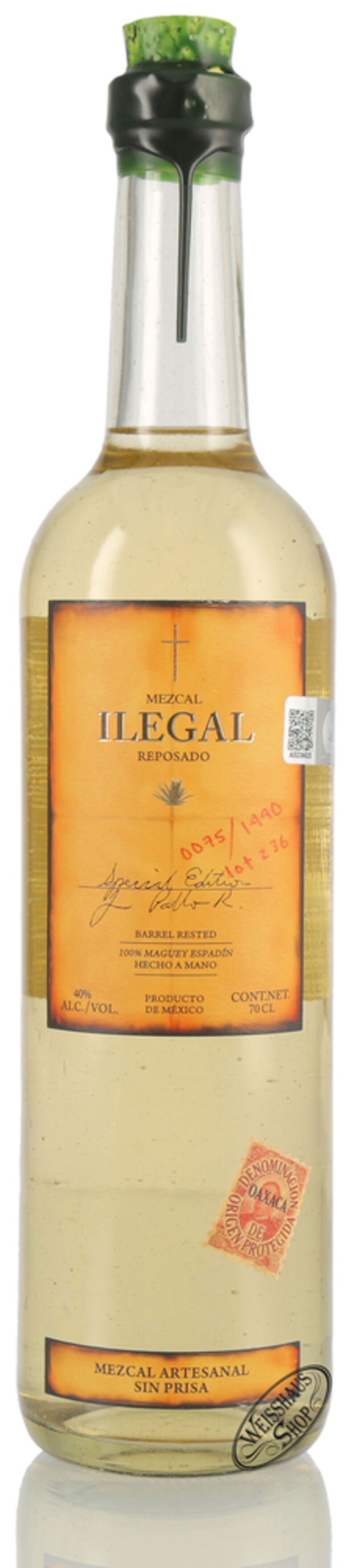Ilegal Mezcal Reposado 40% vol. 0,70l