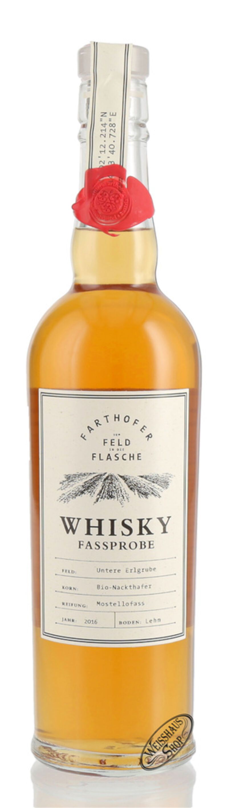 Farthofer Nackthafer Mostellofass 2016 Bio Single Grain Whisky 44,6% vol. 0,50l Farthofer Nackthafer Mostellofass 2016 Bio Single Grain Whisky 44,6% vol. 0,50l