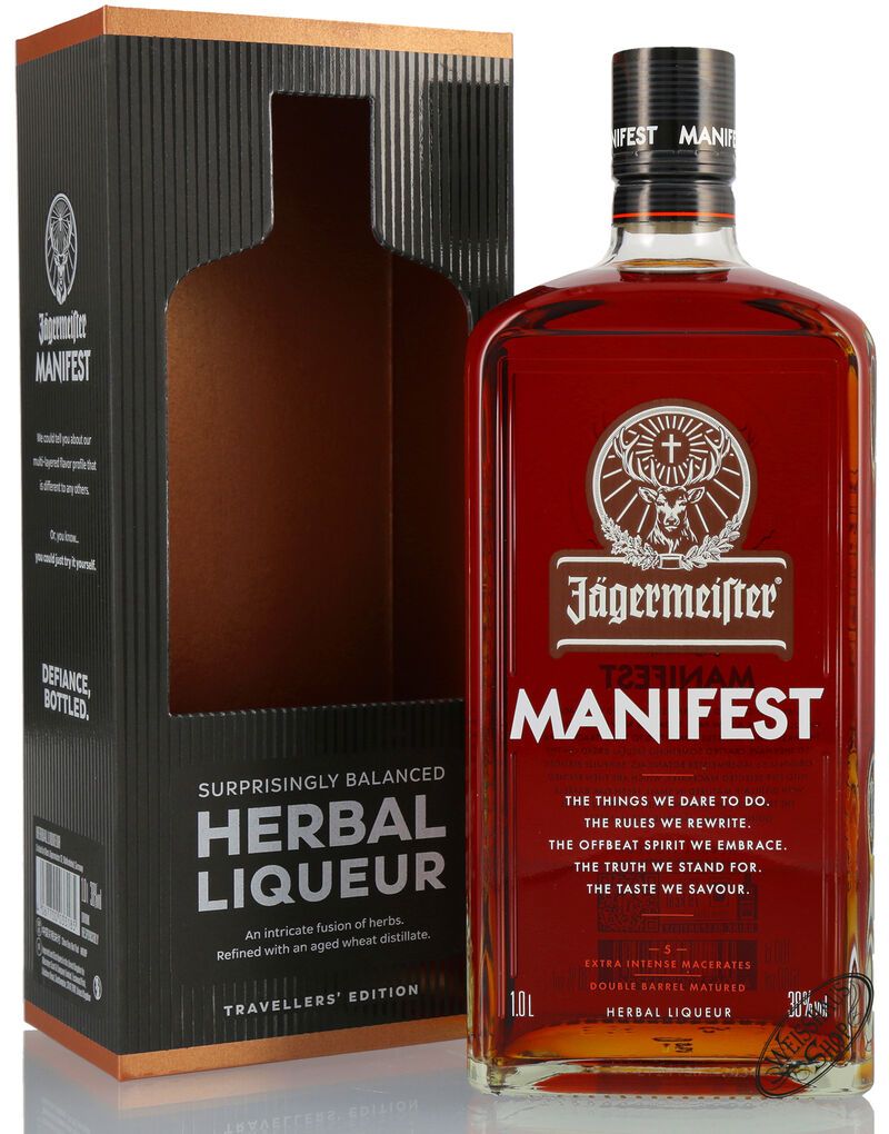 Jägermeister Manifest 38% vol. 1,0l