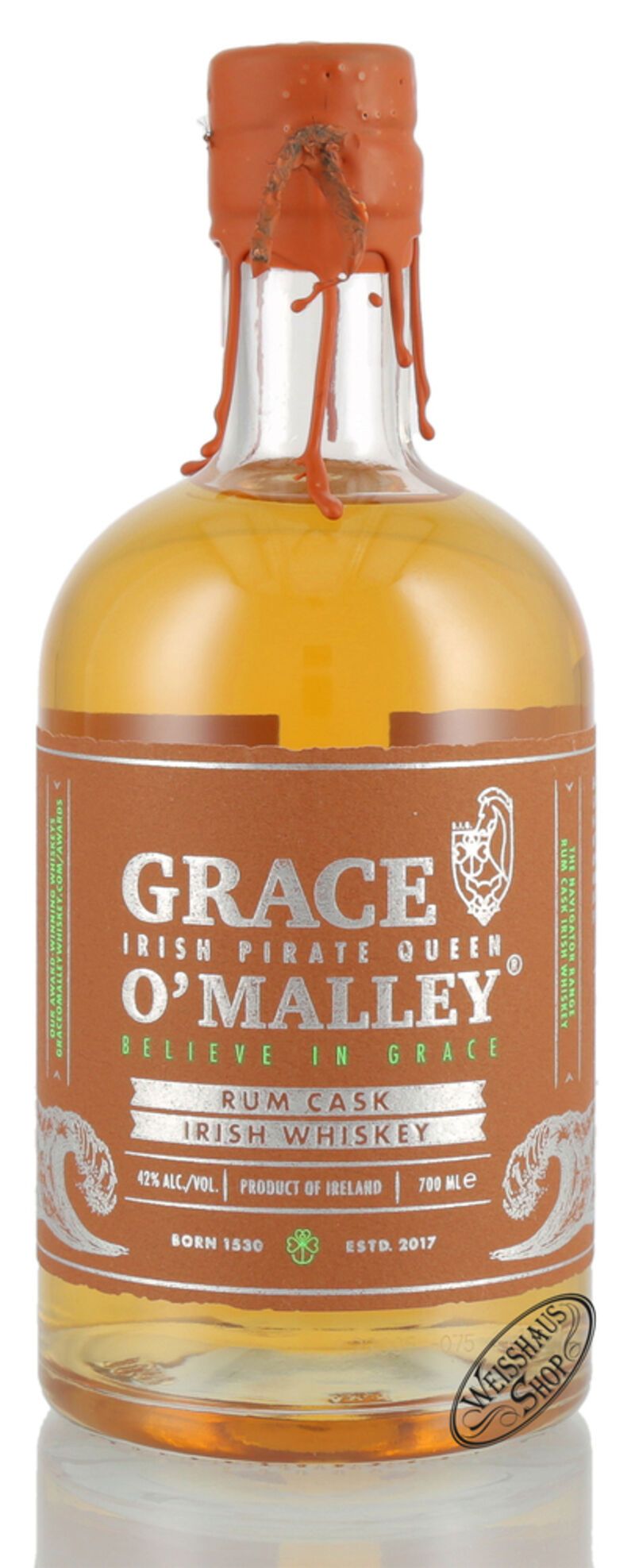 Grace O'Malley Rum Cask Irish Whiskey 42% vol. 0,70l