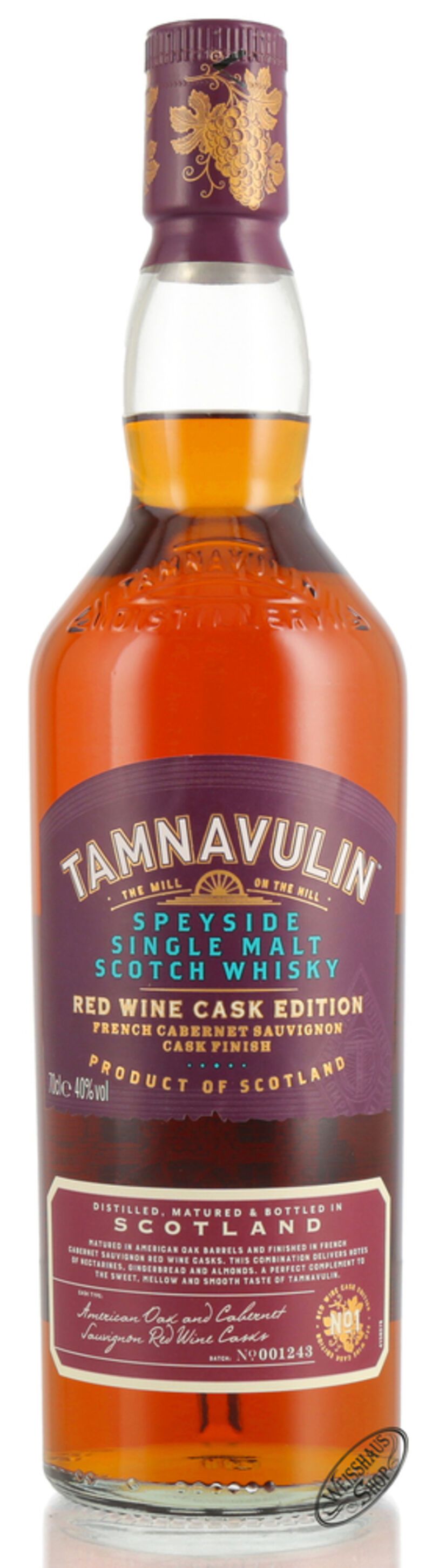 Tamnavulin French Cabernet Sauvignon Finish Whisky 40% vol. 0,70l