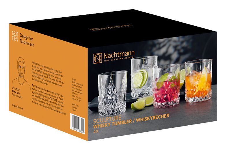 Nachtmann Sculpture Whisky/Rum Tumbler Set 4 Gläser Nachtmann Sculpture Whisky/Rum Tumbler Set 4 Gläser