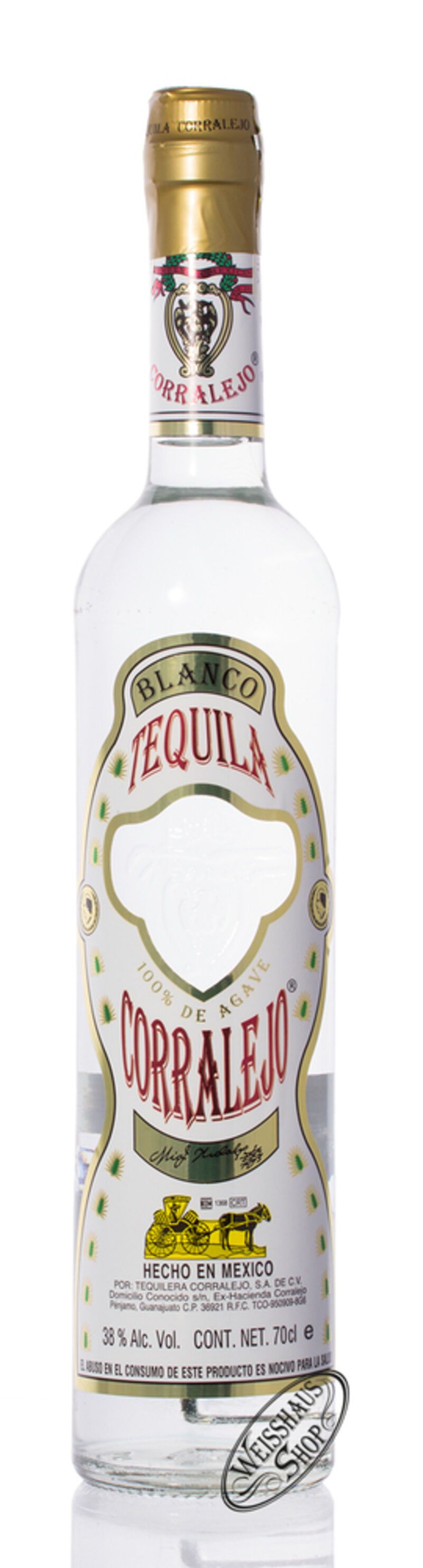 Corralejo Tequila Blanco 38% vol. 0,70l