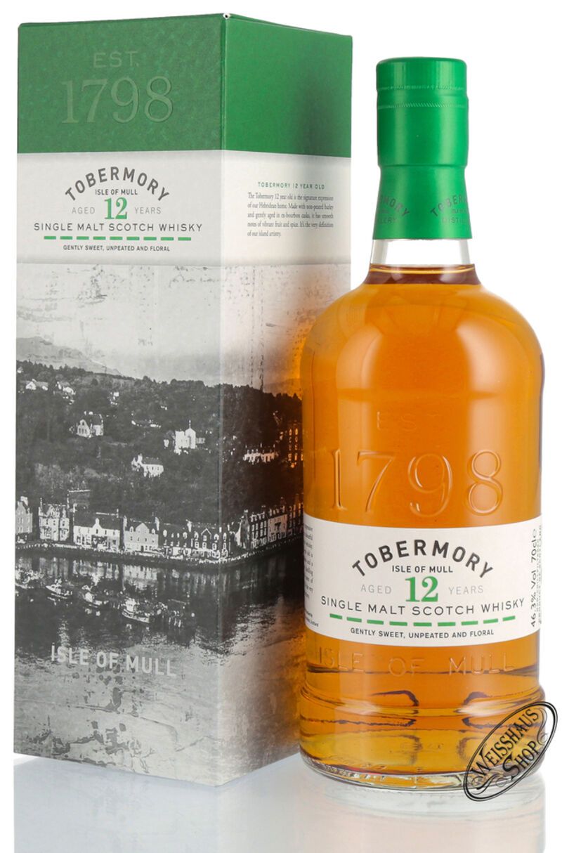 Tobermory 12 YO Whisky 46,3% vol. 0,70l Tobermory 12 YO Whisky 46,3% vol. 0,70l