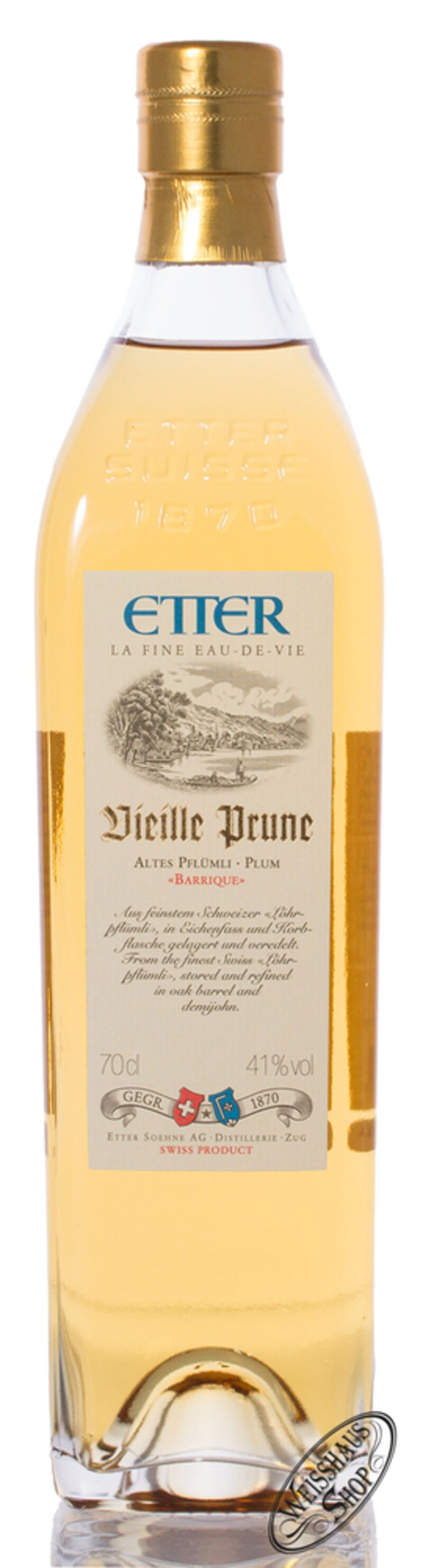 Etter Vieille Prune Löhrpflaumen Brand 41% vol. 0,70l