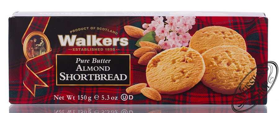Walkers Almond Shortbread 150g Walkers Almond Shortbread 150g