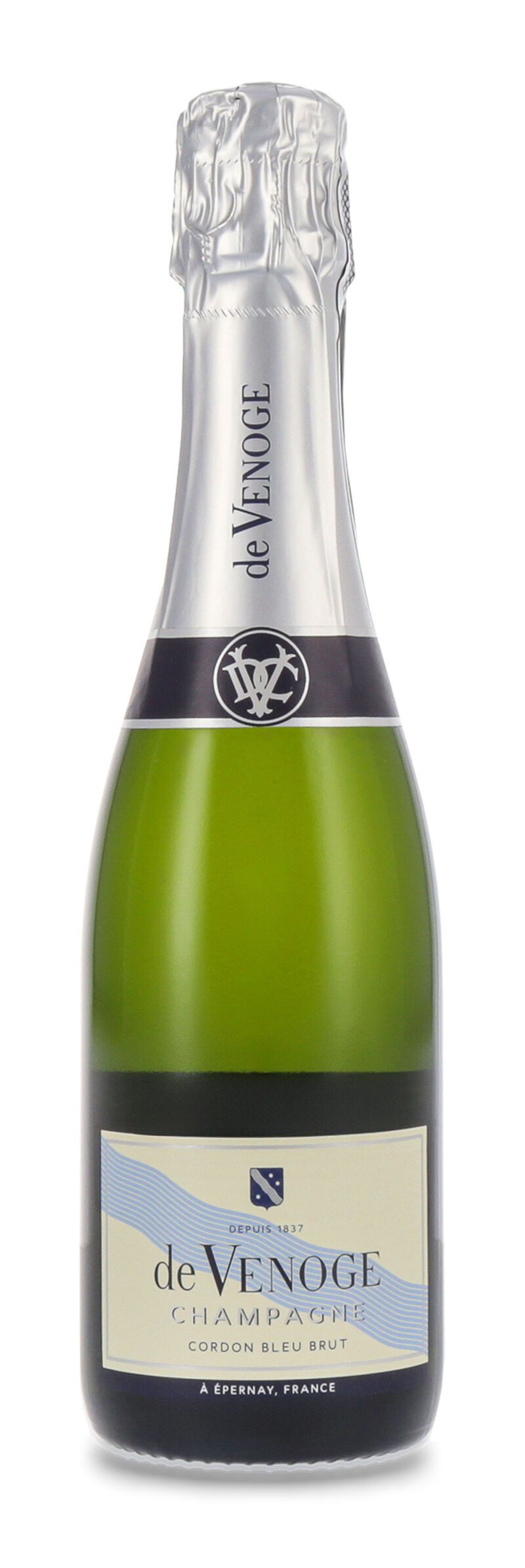 De Venoge Champagner Cordon Bleu Brut 12% vol. 0,375l Geschenkkarton