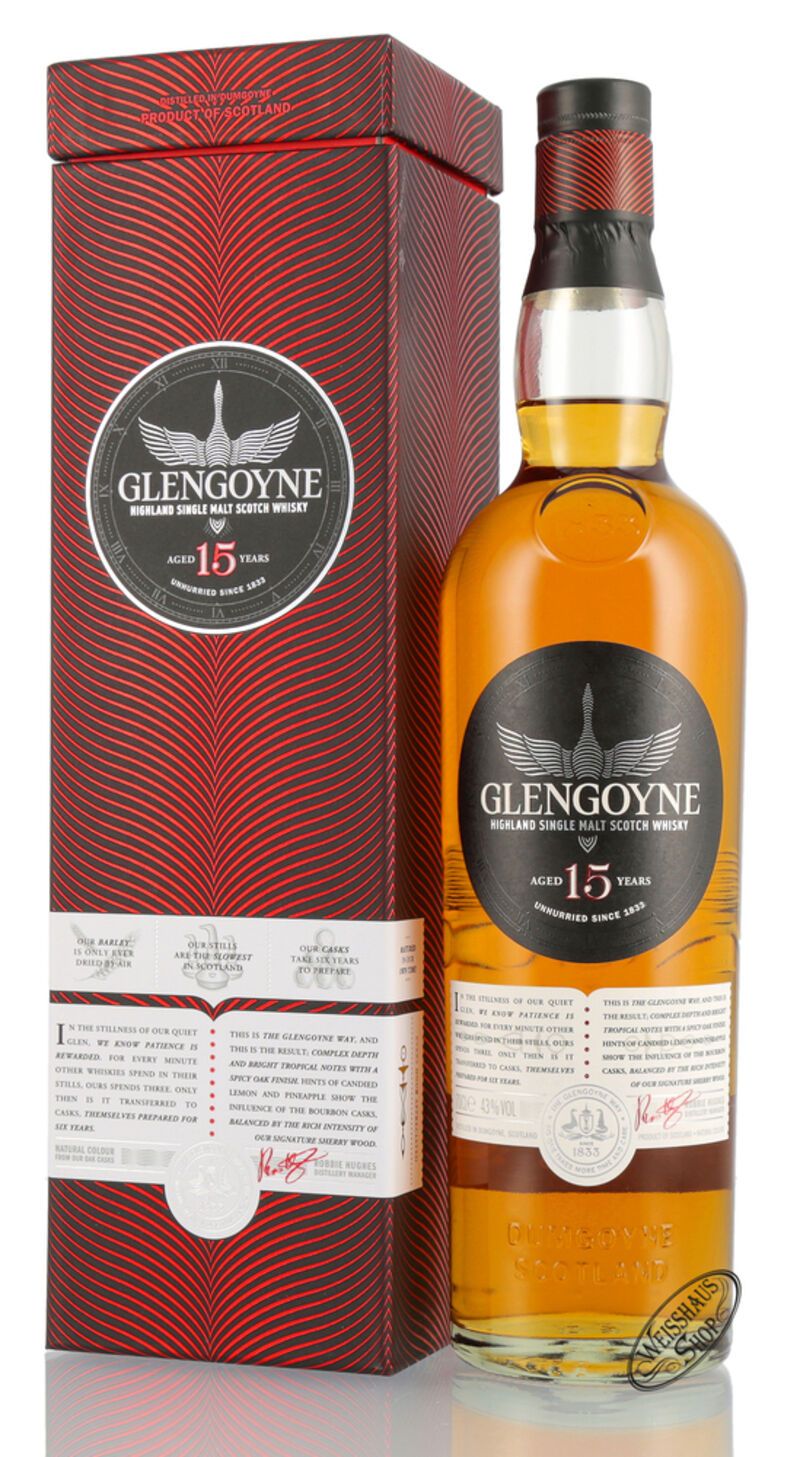 Glengoyne 15 YO Single Malt Whisky 43% vol. 0,70l