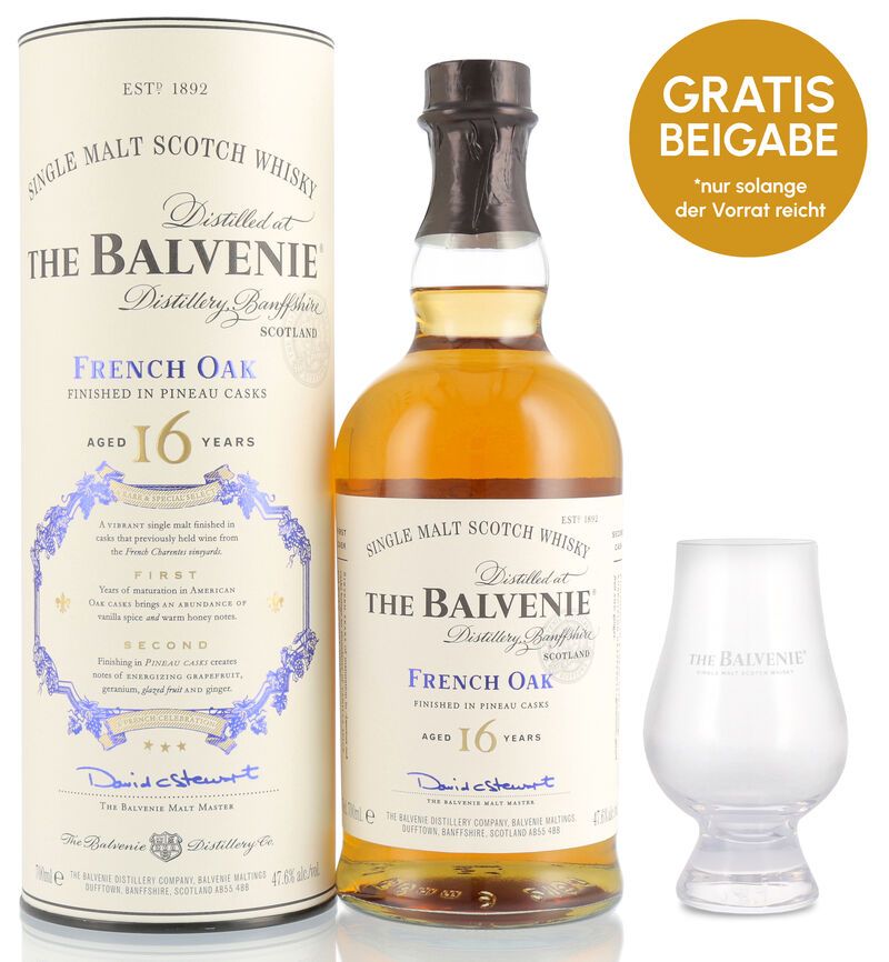 The Balvenie 16 YO French Oak Whisky 47,6% vol. 0,70l