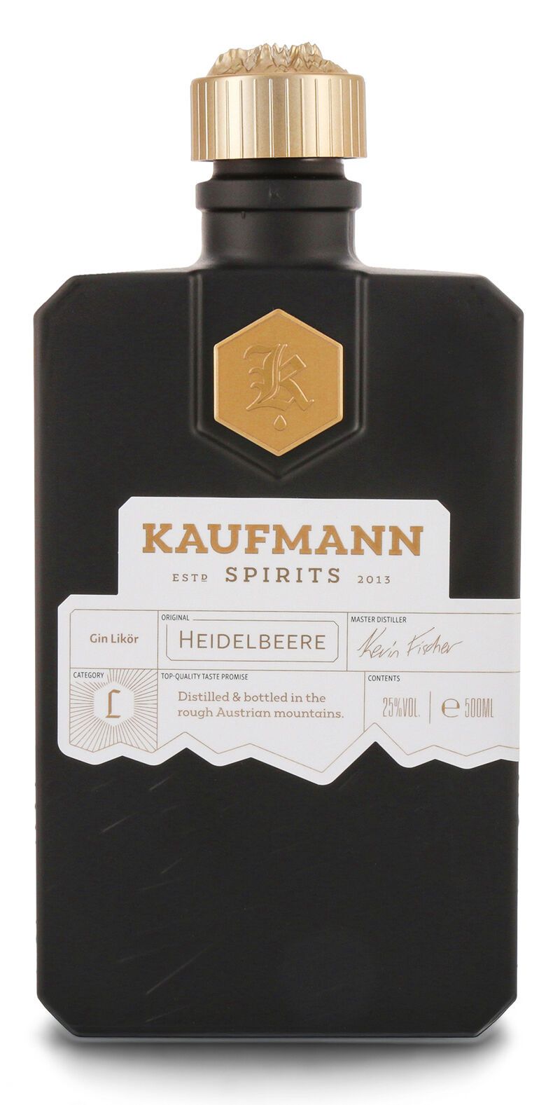 Kaufmann Spirits Heidelbeere Gin Likör 25% vol. 0,50l Kaufmann Spirits Heidelbeere Gin Likör 25% vol. 0,50l
