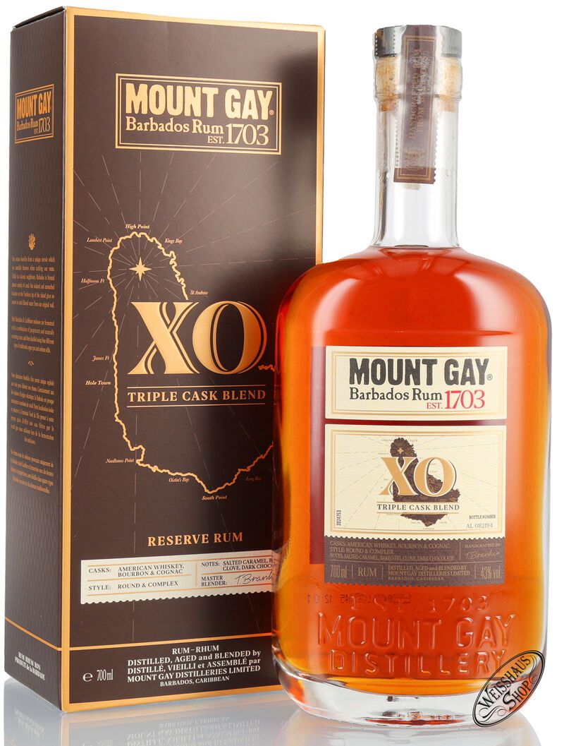 Mount Gay XO Reserve Cask Rum 43% vol. 0,70l