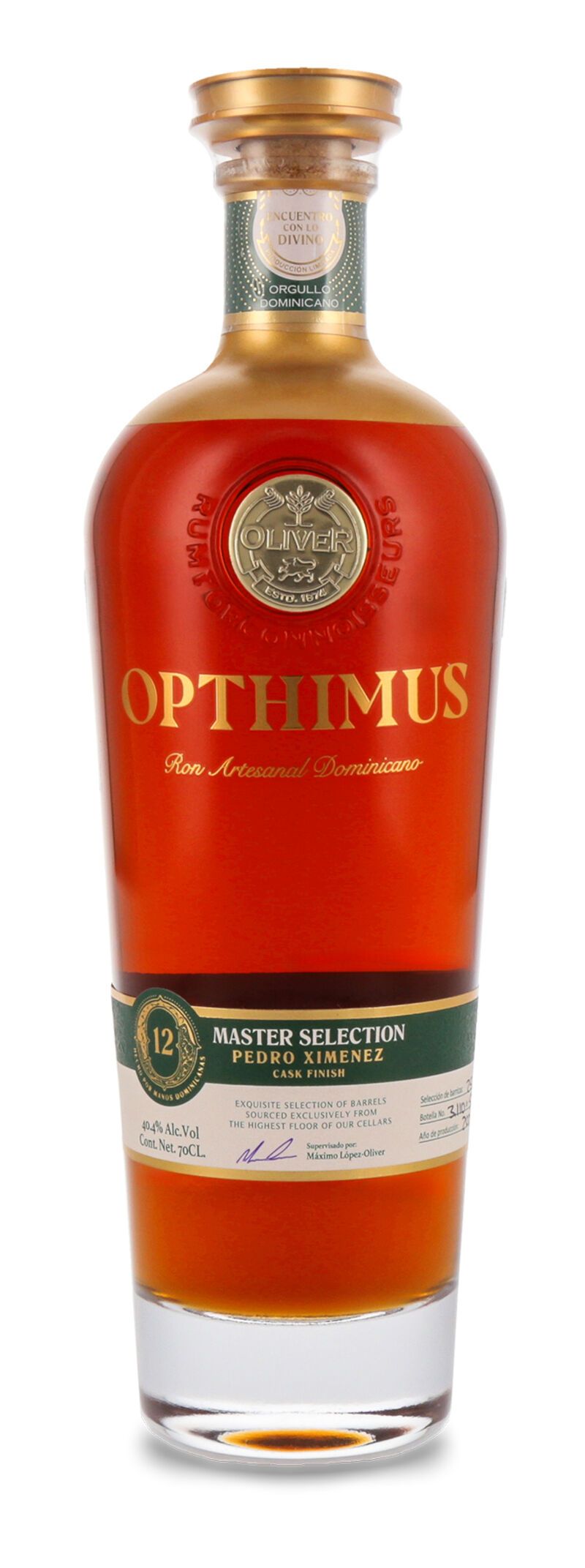 Opthimus Master Selection 12 PX Cask Finish Rum 40,4% vol. 0,70l