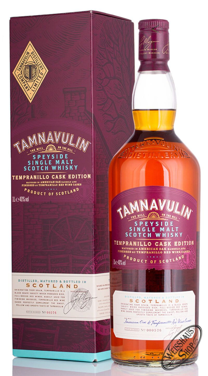 Tamnavulin Tempranillo Cask Single Malt Whisky 40% vol. 1,0l
