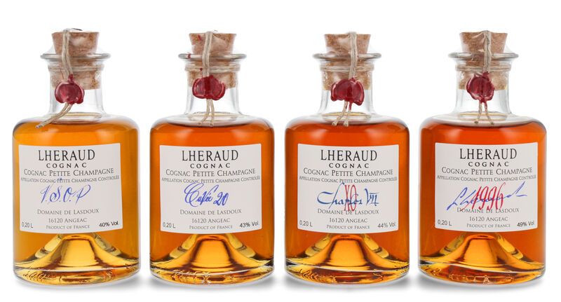 Lhéraud 4er Cognac Tasting Set 44% vol. 0,80l