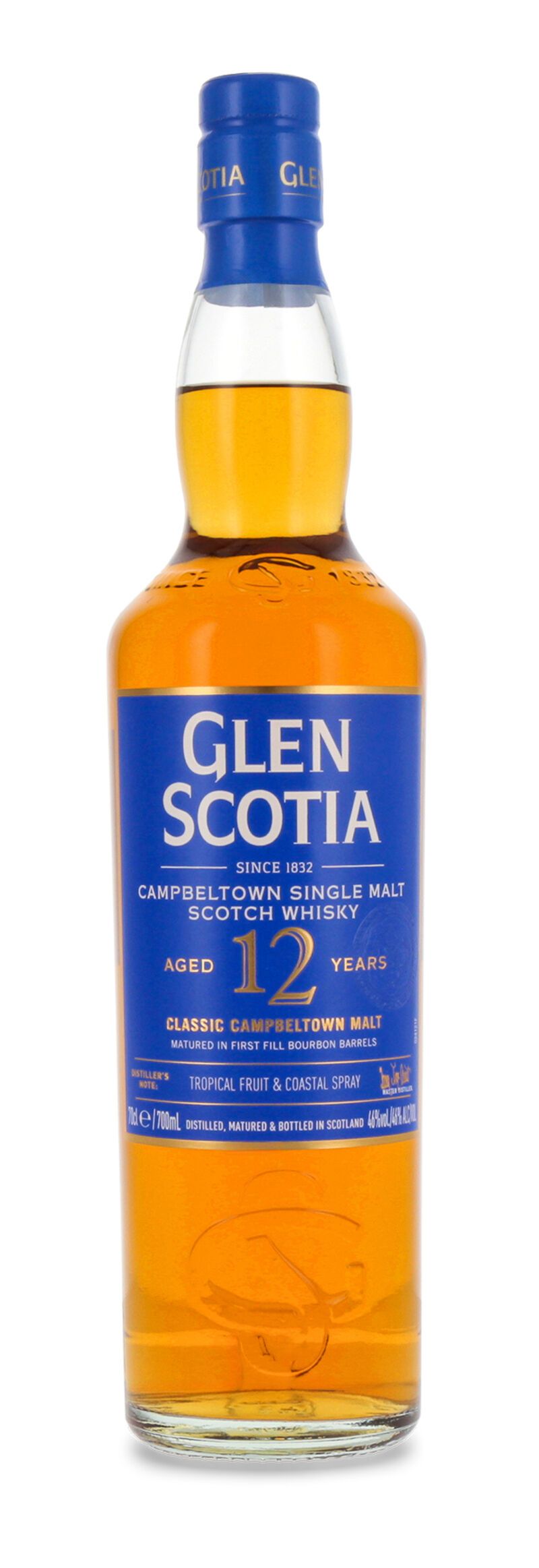 Glen Scotia 12 YO First Fill Bourbon Cask Single Malt Scotch Whisky 46% Vol. 0,70l