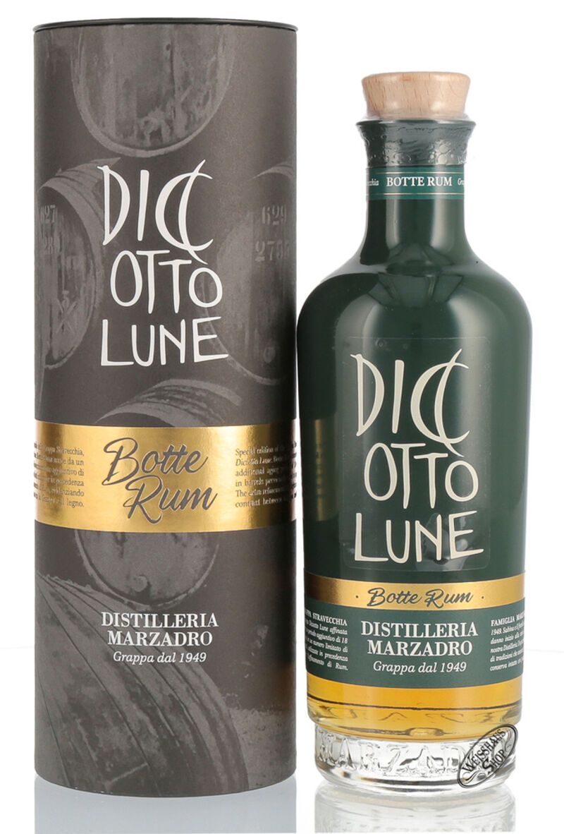 Marzadro Grappa Le Dicotto Lune Riserva Rum 42% vol. 0,50l