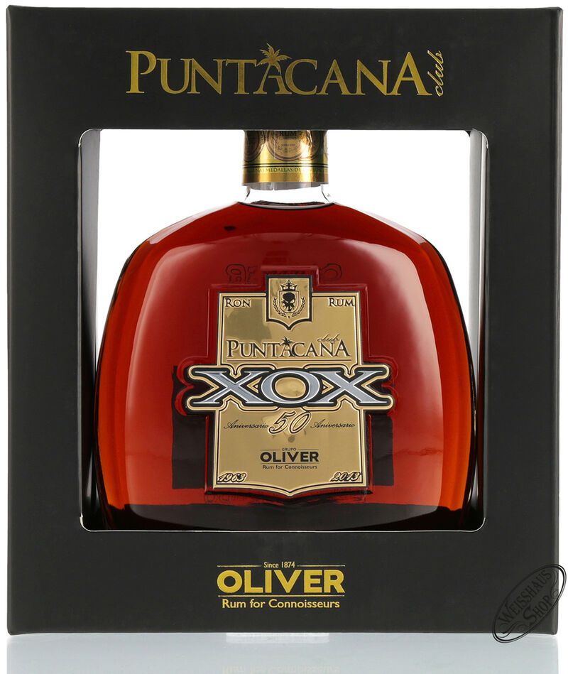Puntacana XOX 50 Aniversario Rum 40% vol. 0,70l