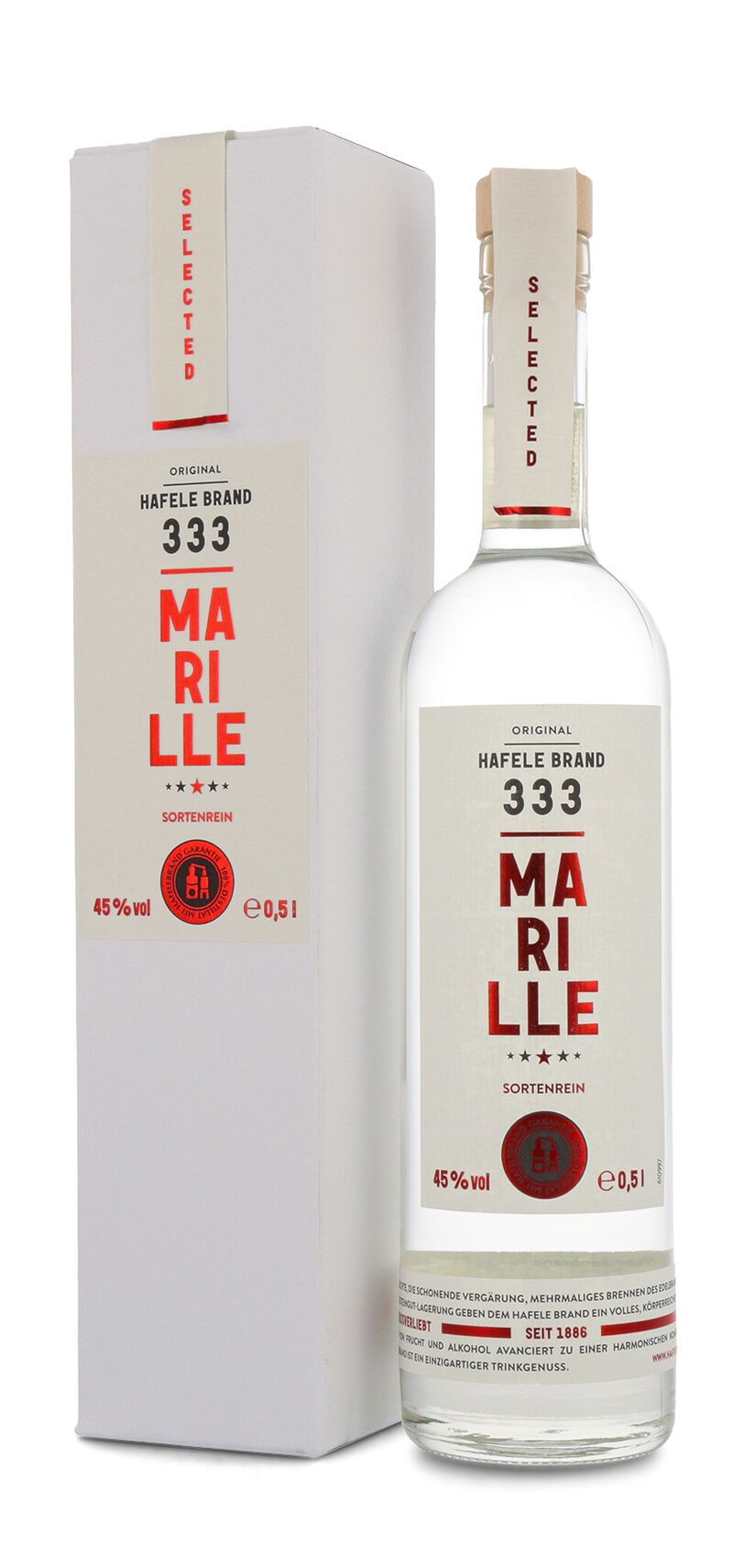 Prinz Hafele 333 Marille Brand 45% vol. 0,50l