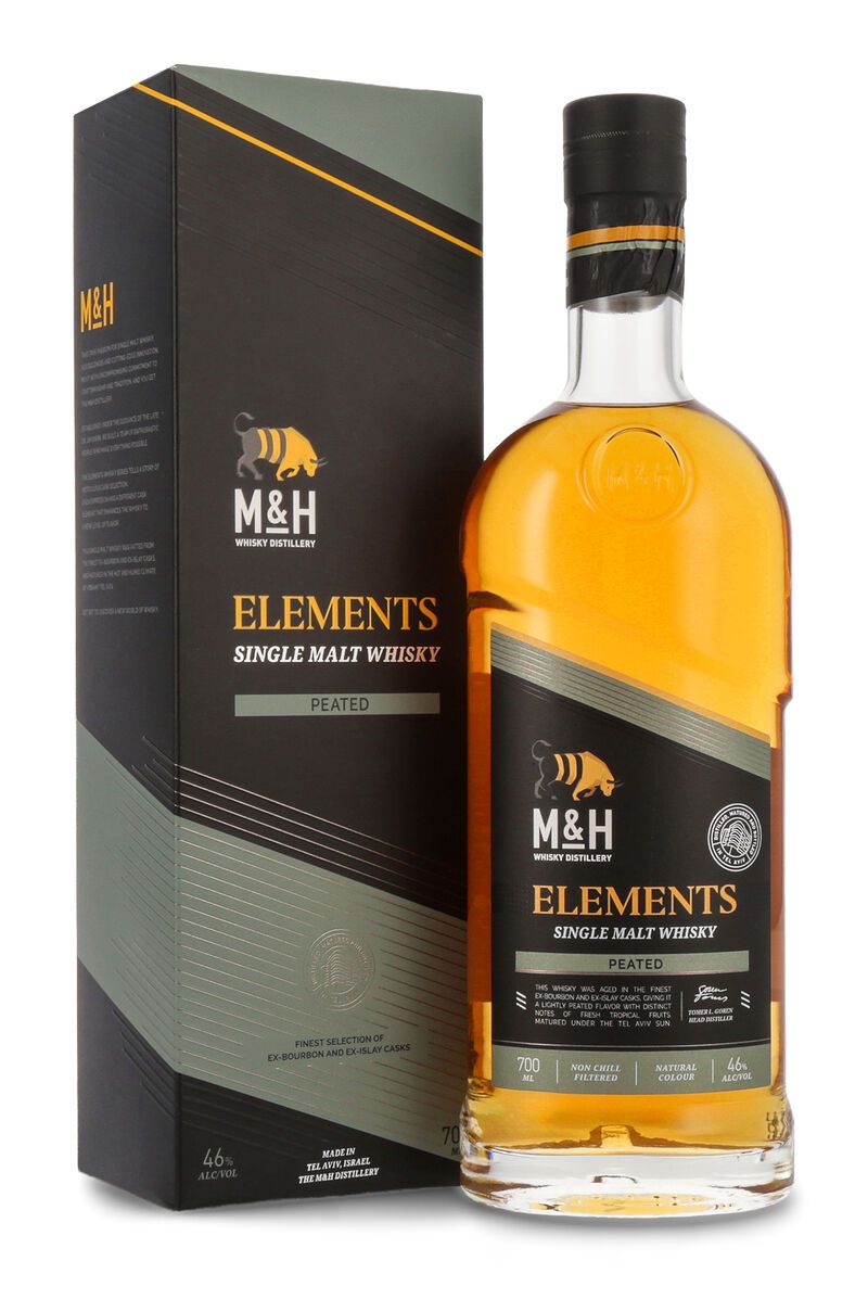 M&H Elements Peated Cask Whisky 46% vol. 0,70l