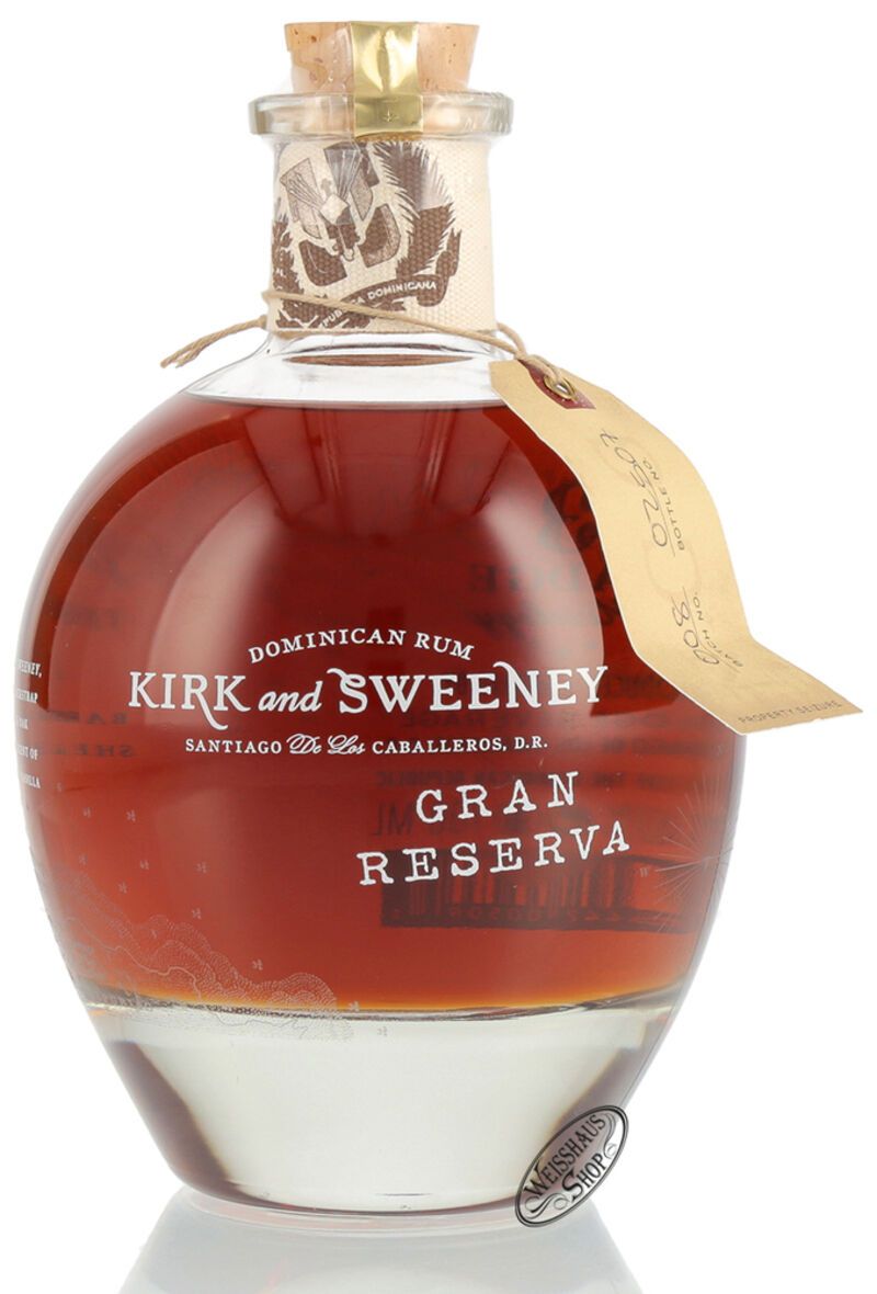 Kirk and Sweeney Gran Reserva Rum 40% vol. 0,70l