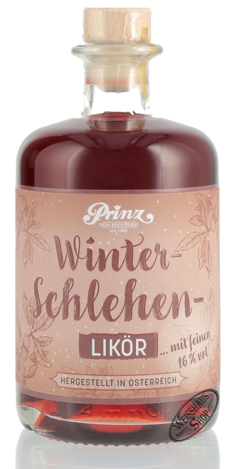 Prinz Winterschlehen Likör 16% vol. 0,50l