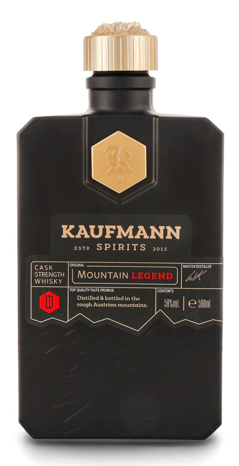 Kaufmann Spirits Mountain Legend Whisky 58% vol. 0,50l