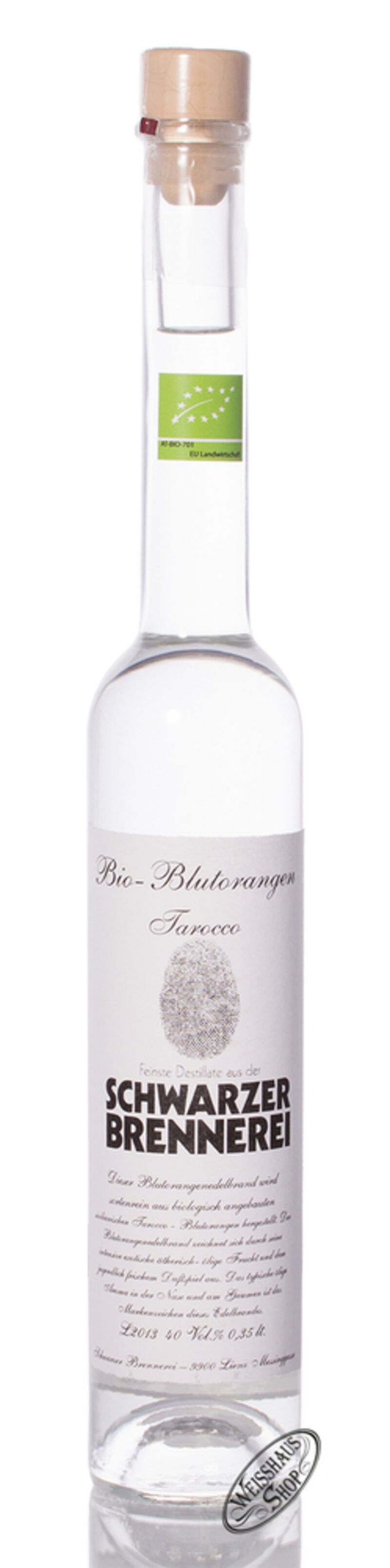 Schwarzer Bio Blutorangen Edelbrand 40% vol. 0,35l