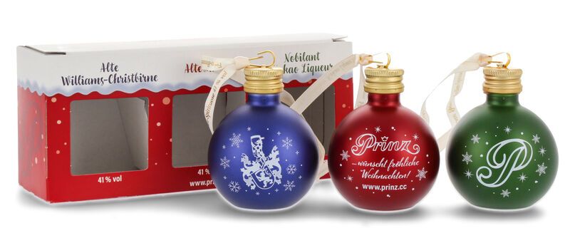 Prinz Christbaumkugeln Geschenkset Rot 3 x 0,04l Prinz Christbaumkugeln Geschenkset Rot 3 x 0,04l