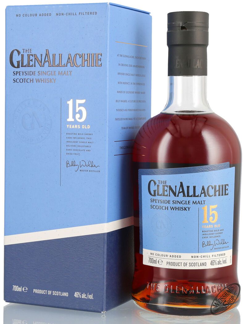 Glenallachie 15 YO Single Malt Whisky 46% vol. 0,70l