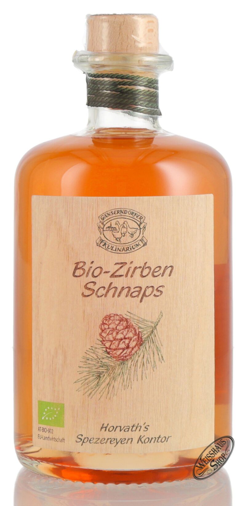 Gänserndorfer Bio-Zirben Schnaps 32% vol. 0,50l Gänserndorfer Bio-Zirben Schnaps 32% vol. 0,50l