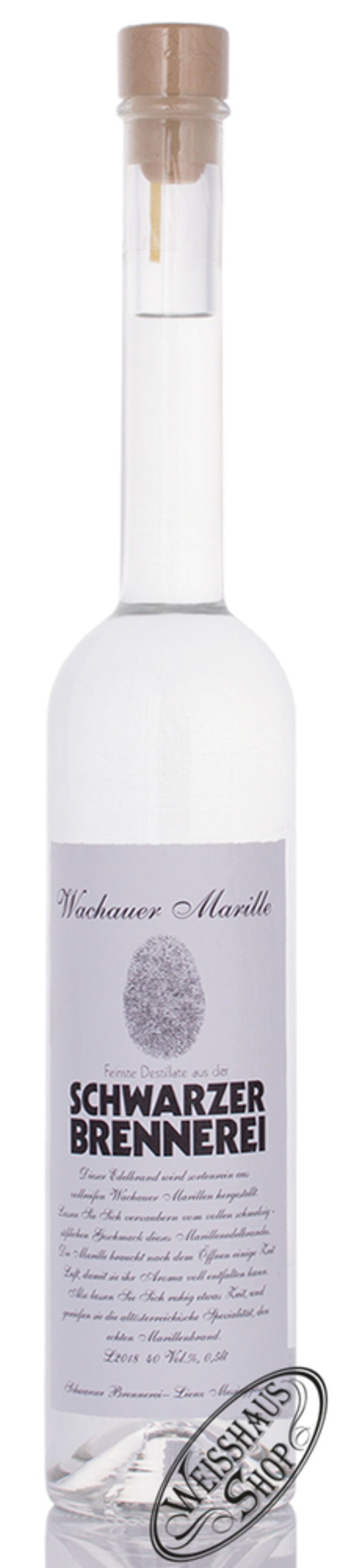 Schwarzer Marille Wachau Edelbrand 40% vol. 0,50l