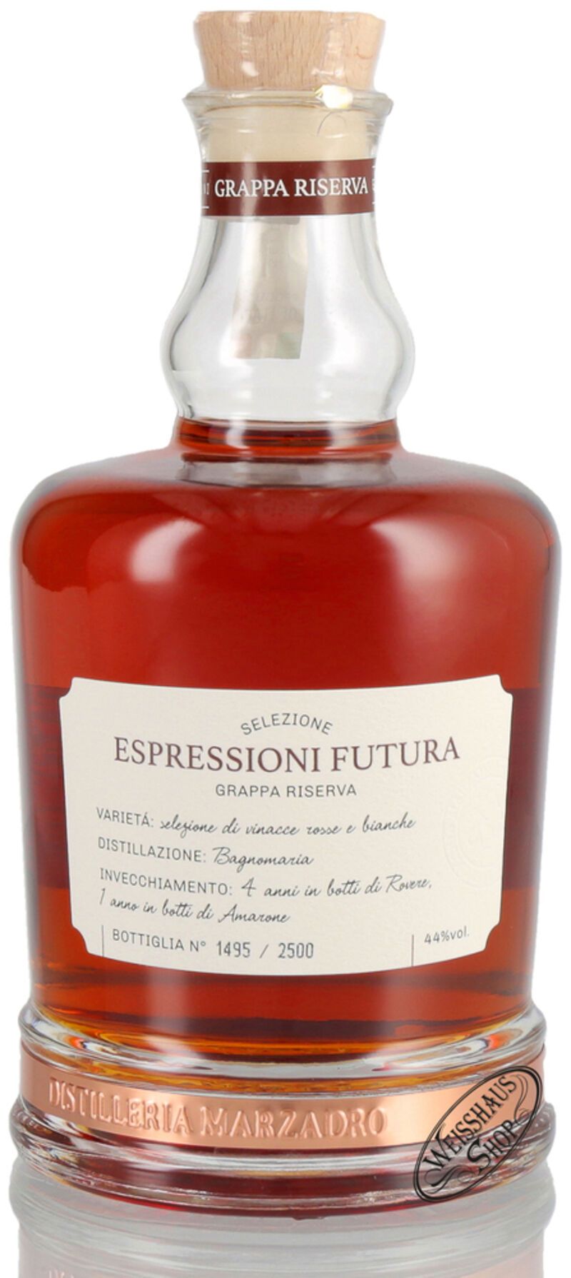 Marzadro Grappa Espressioni Futura 44% vol. 0,70l