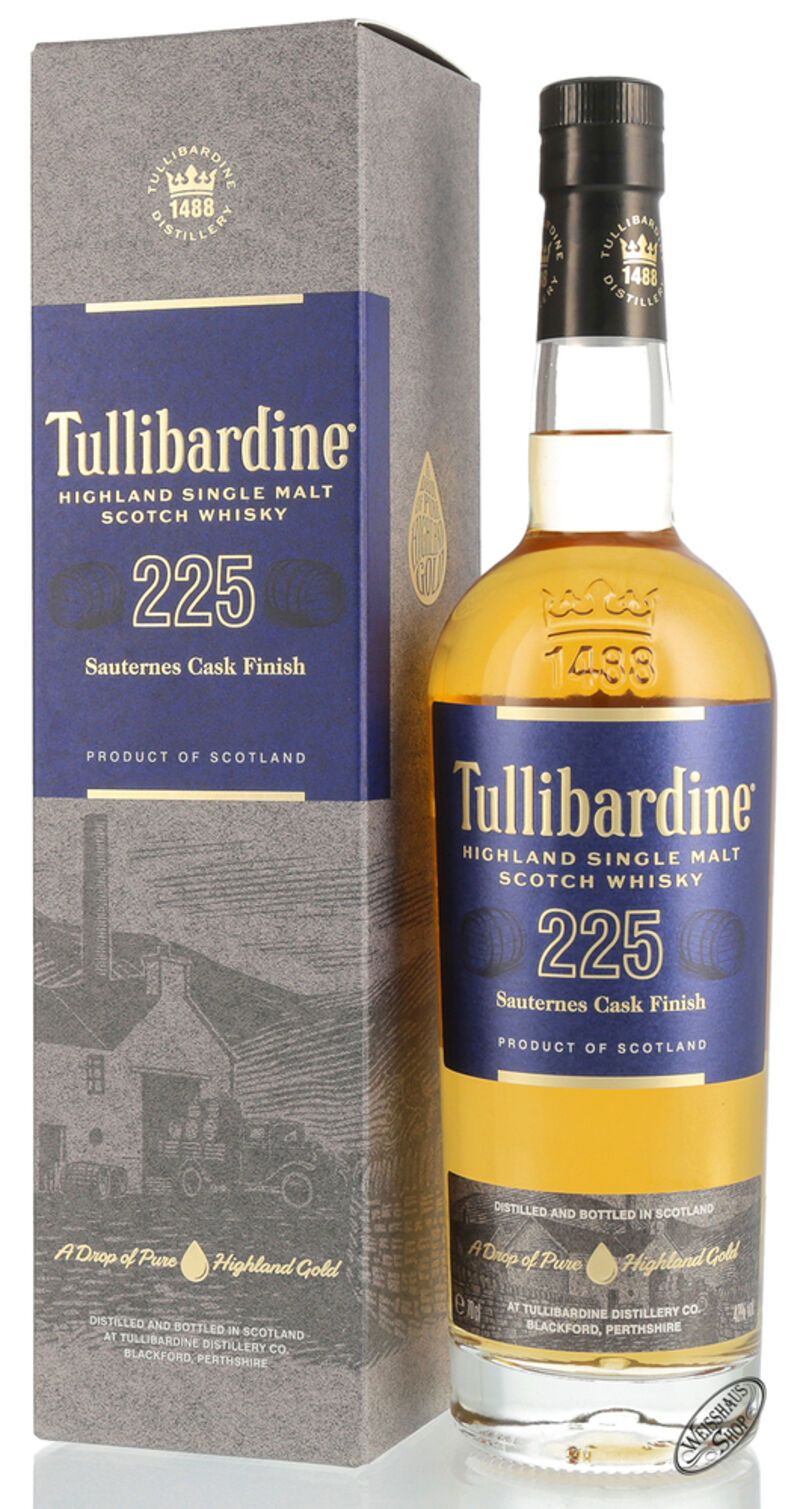 Tullibardine 225 Sauternes Finish Whisky 43% vol. 0,70l Tullibardine 225 Sauternes Finish Whisky 43% vol. 0,70l