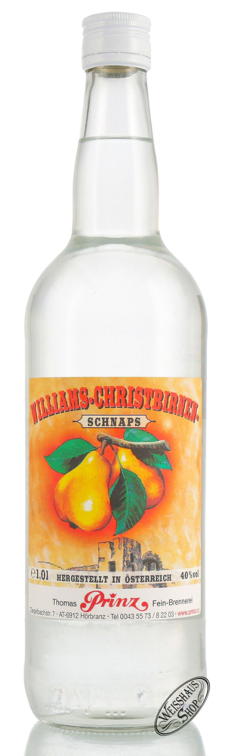 Prinz Williams Schnaps 40% vol. 1,0l