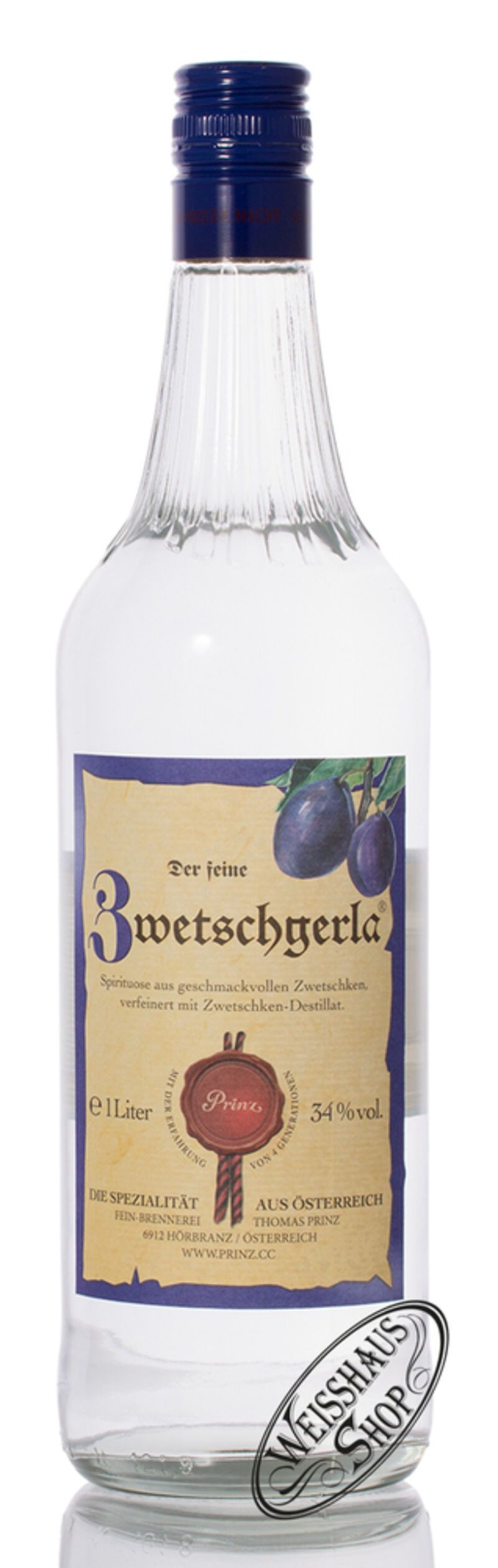 Prinz Zwetschgerla 34% vol. 1,0l