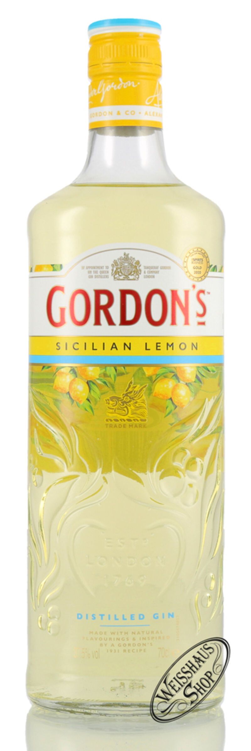 Gordon's Sicilian Lemon Gin 37,5% vol. 0,70l Gordon's Sicilian Lemon Gin 37,5% vol. 0,70l