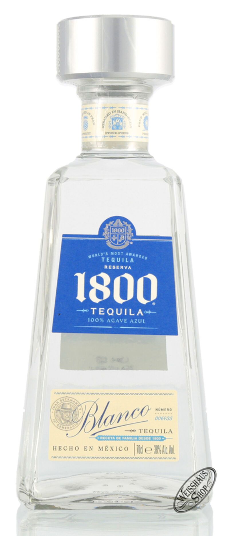1800 Tequila Jose Cuervo Silver 38% vol. 0,70l
